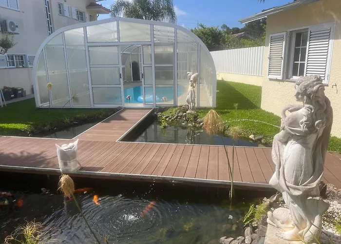 Casa Do Piscina Aquecida Ferienhaus